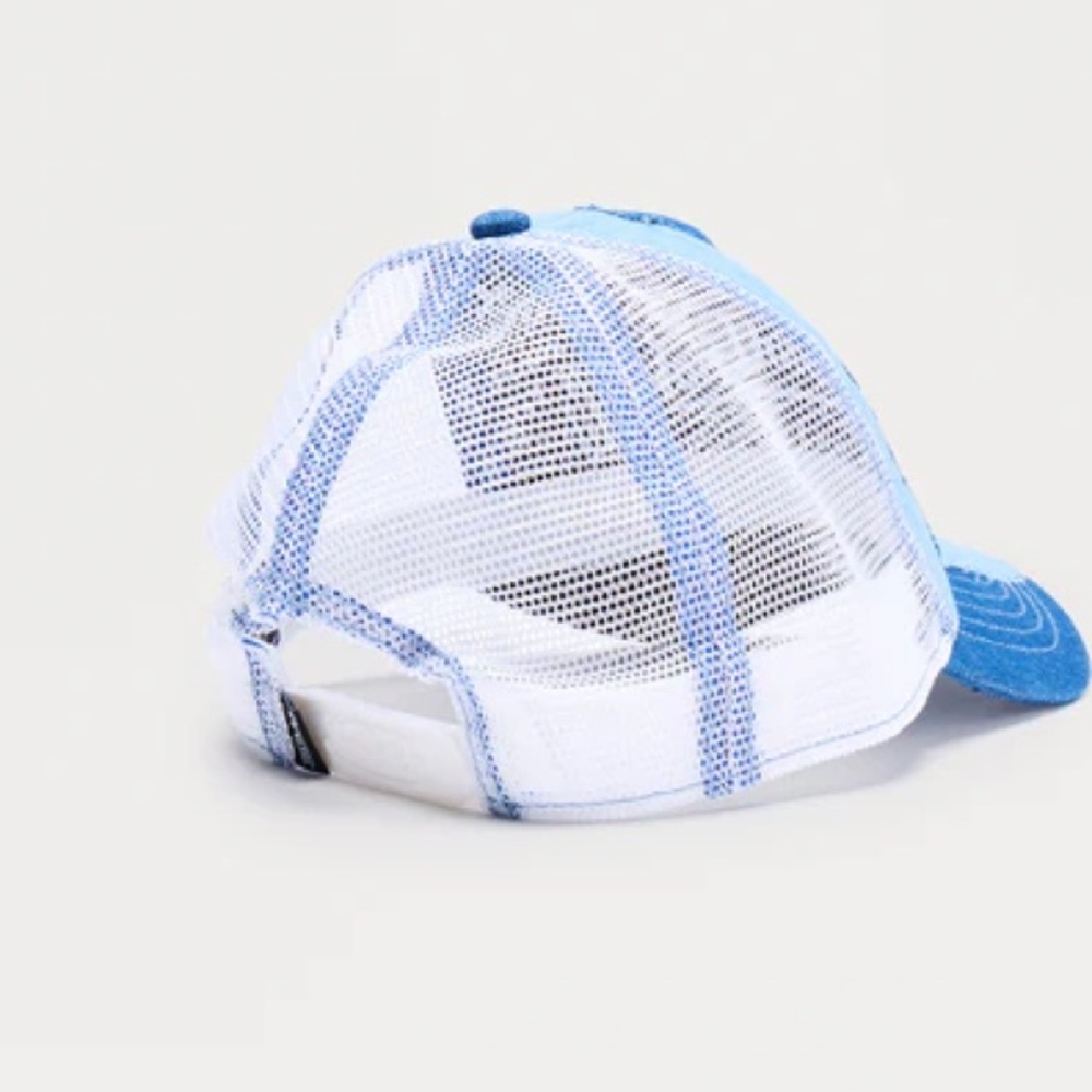 •“Zip It & Flip It• Von Dutch Denim & Mesh Unisex Trucker Hat - Picture 2 of 2